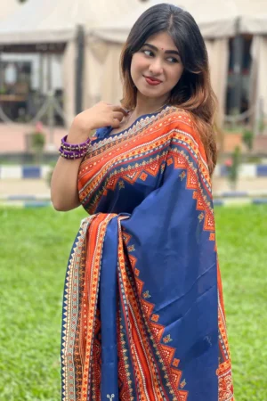 প্রিমিয়াম সফ্টসিল্ক ডিজিটাল প্রিন্ট শাড়ি